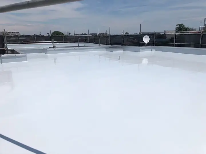 ウレタン塗膜防水工事後