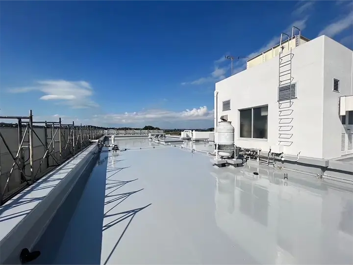 ウレタン塗膜防水工事後